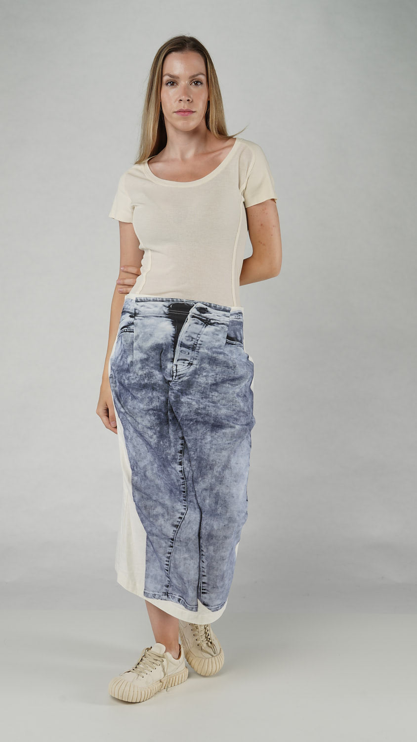 Rundholz DIP Skirt Denim Print size Extra Small