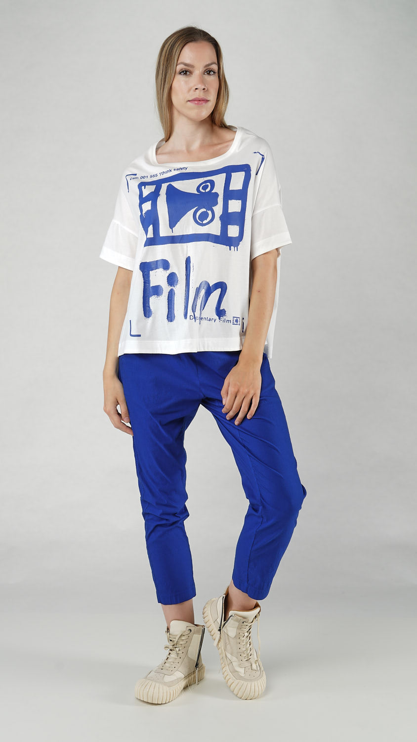 Rundholz DIP Shirt Bleach Royal Print