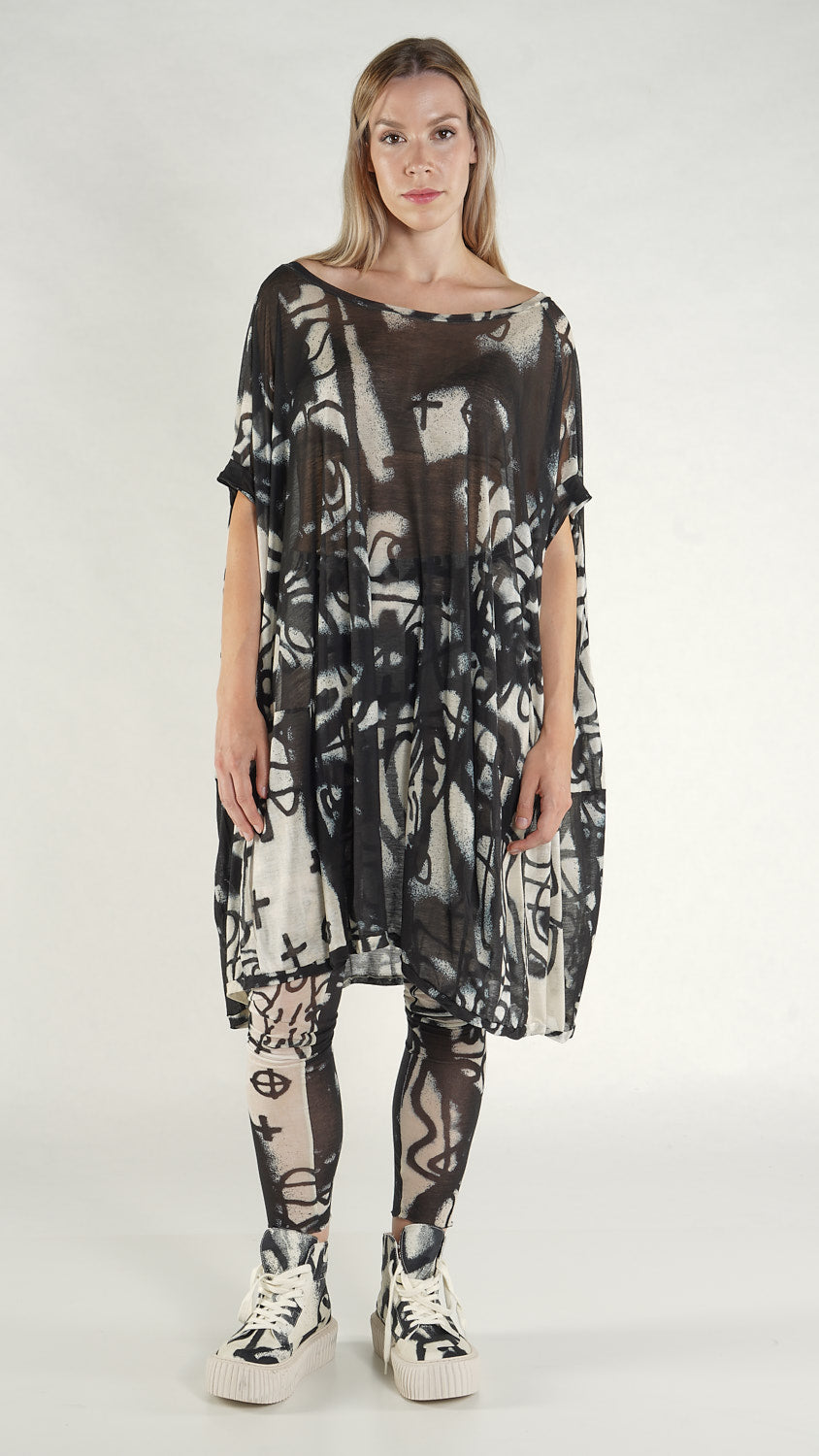 PRE-ORDER Rundholz Mainline Tunic Black Print