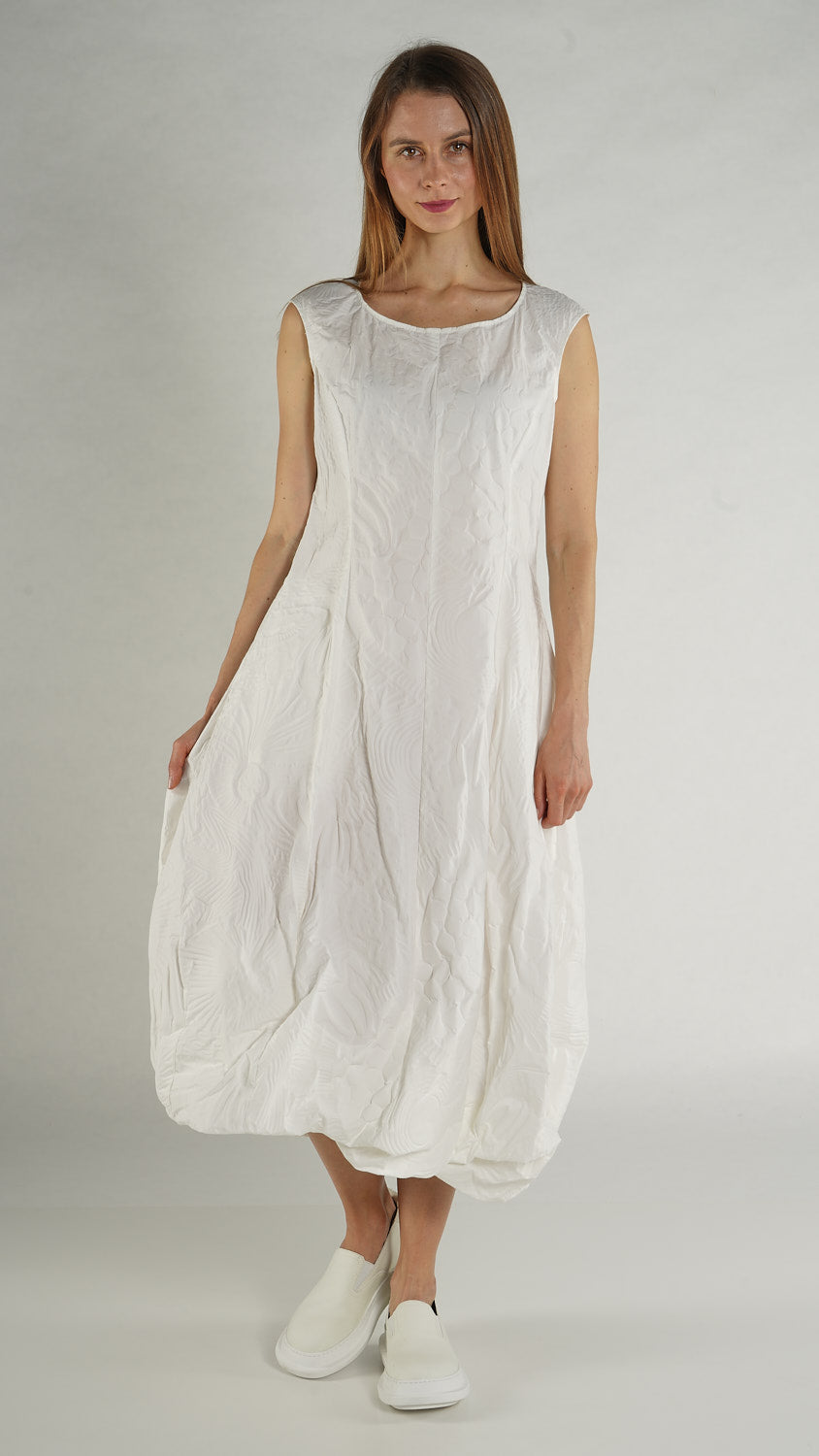 PRE-ORDER Rundholz Black Label Dress Offwhite Poplin Print