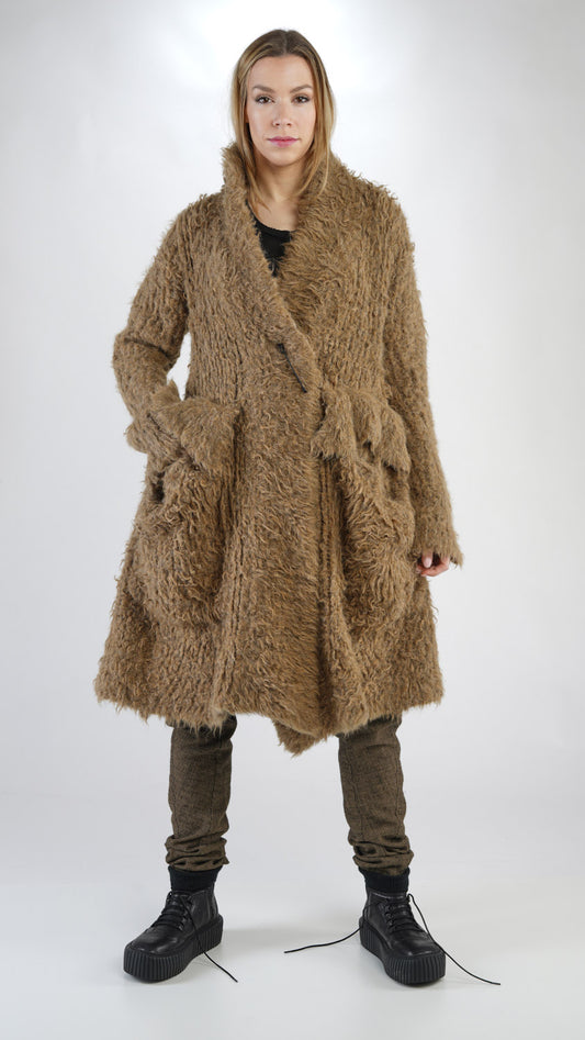 Rundholz Mainline Alpaca Coat Camel Melange