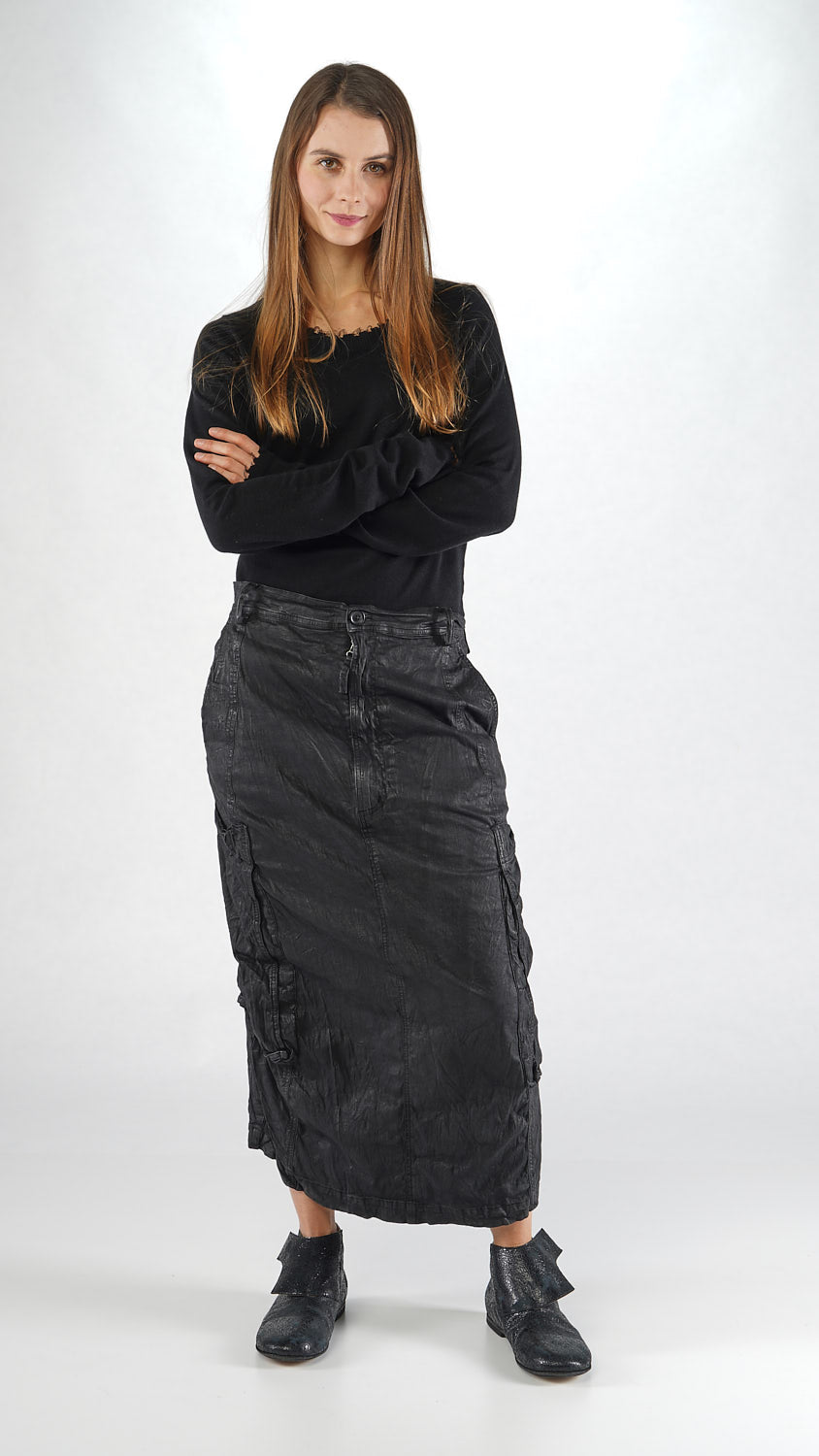 PRE-ORDER Rundholz Mainline Skirt Black Gloss