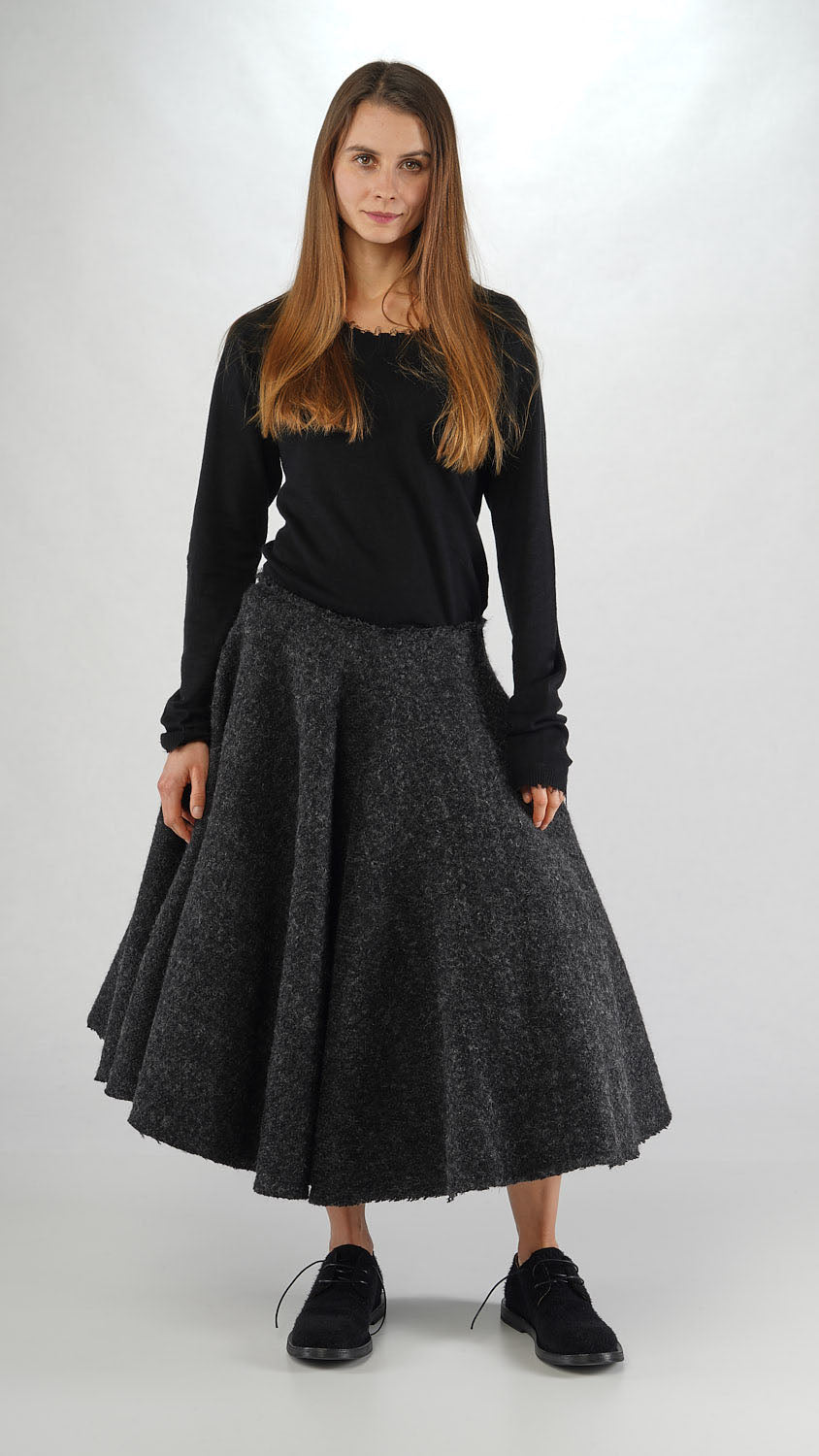 Rundholz Mainline Skirt Black Melange
