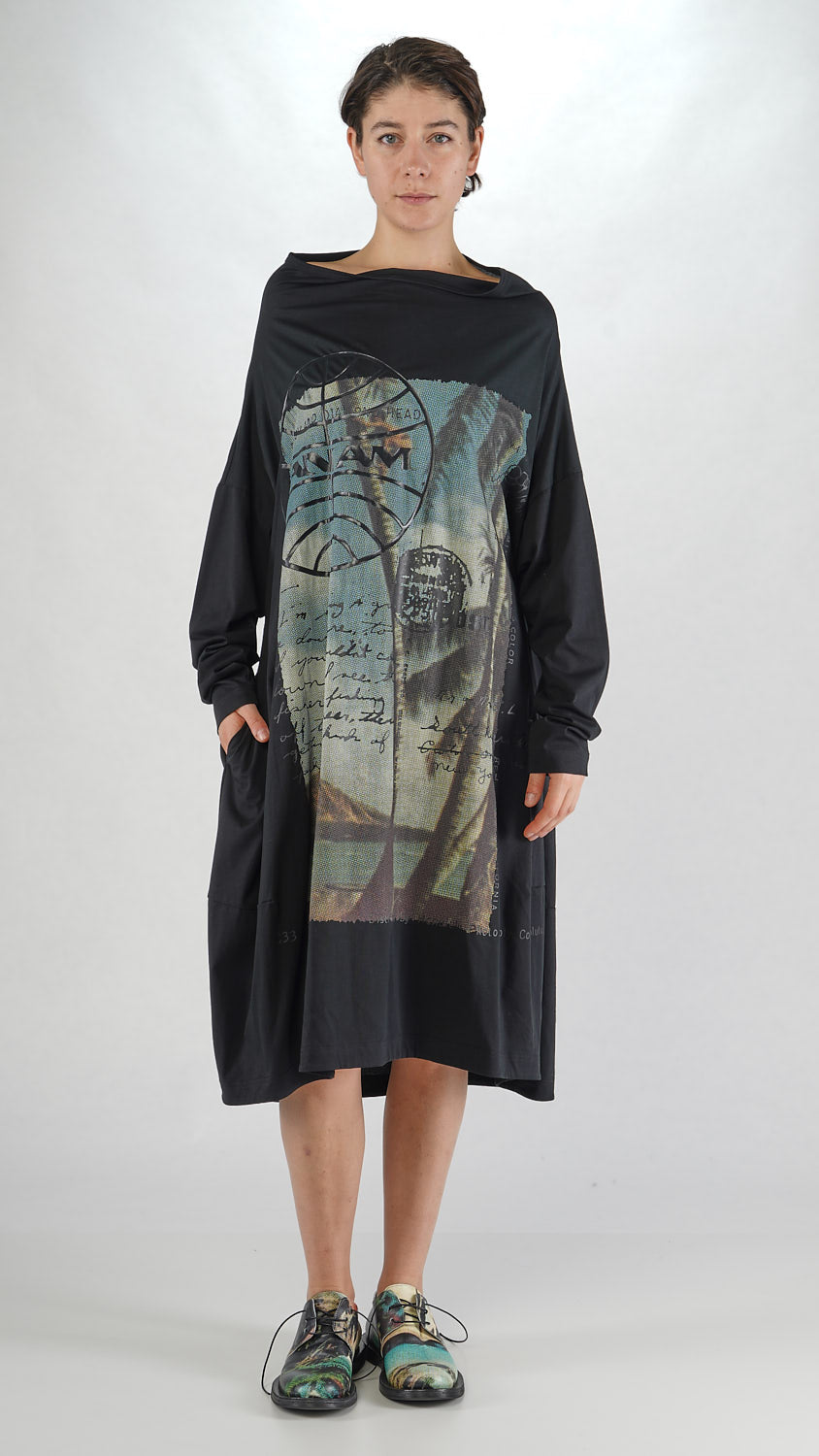 Rundholz DIP Dress Waikiki Black Print