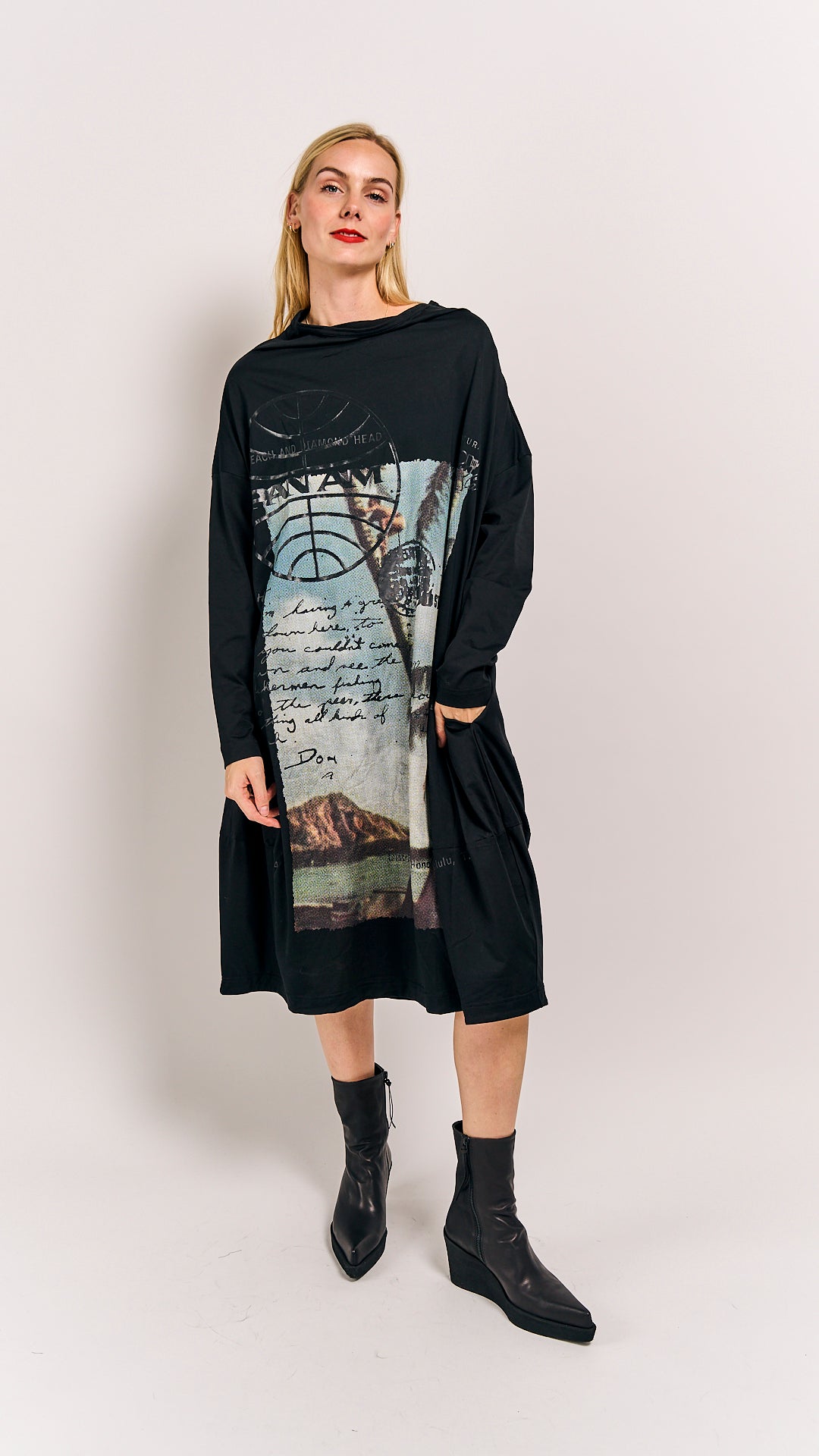 Rundholz DIP Dress Waikiki Black Print