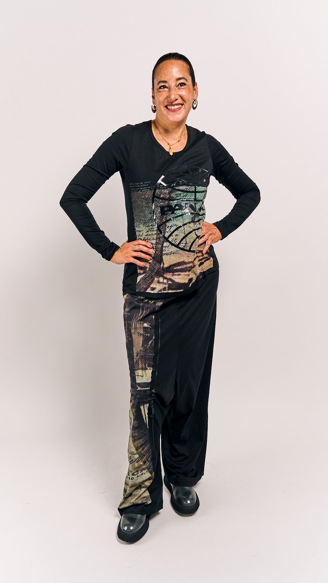 Rundholz DIP Shirt Waikiki Black Print