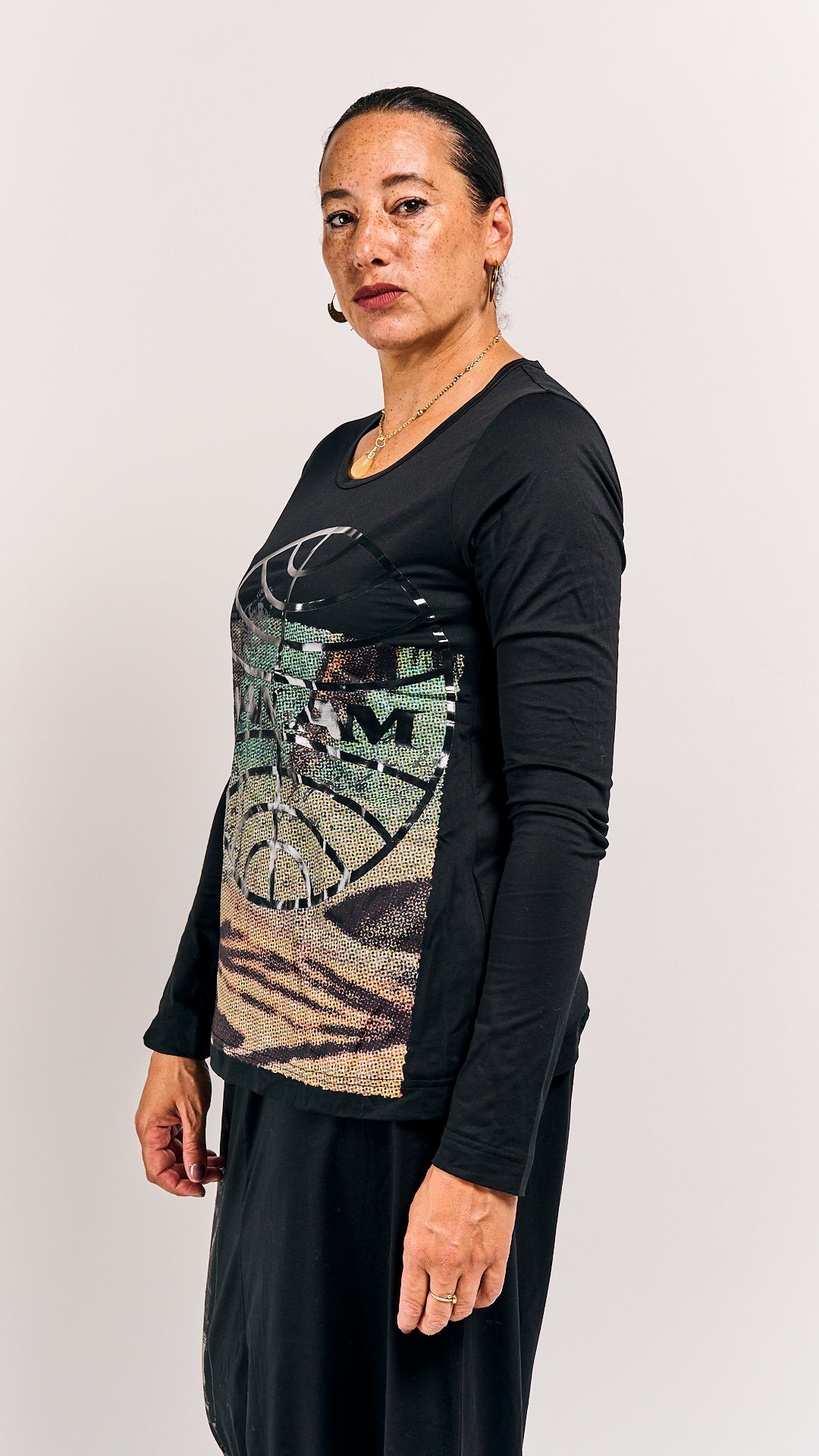 Rundholz DIP Shirt Waikiki Black Print
