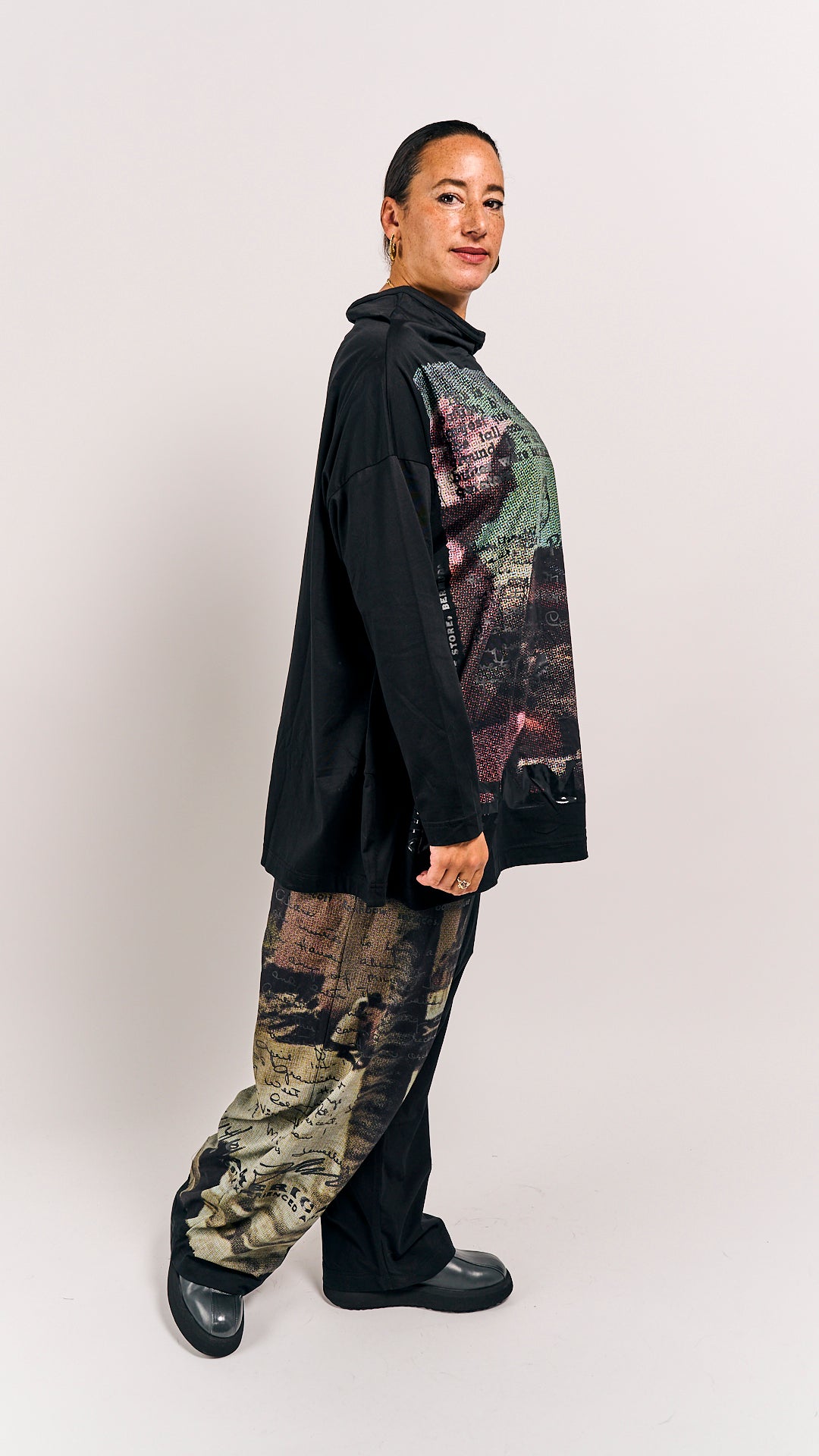 Rundholz DIP Shirt Waikiki Black Print