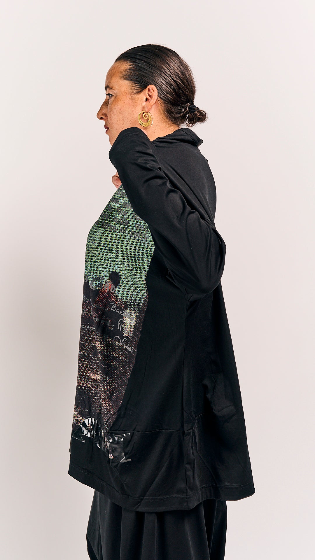 Rundholz DIP Shirt Waikiki Black Print