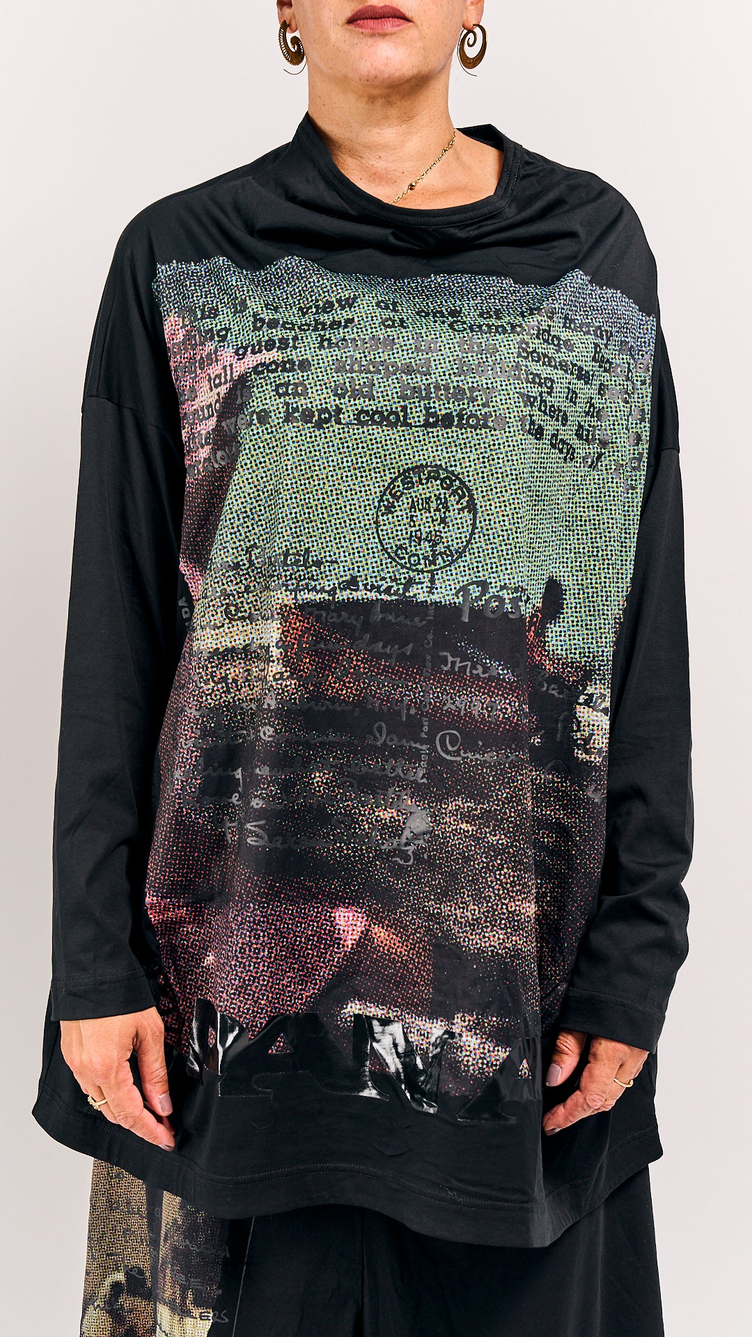 Rundholz DIP Shirt Waikiki Black Print