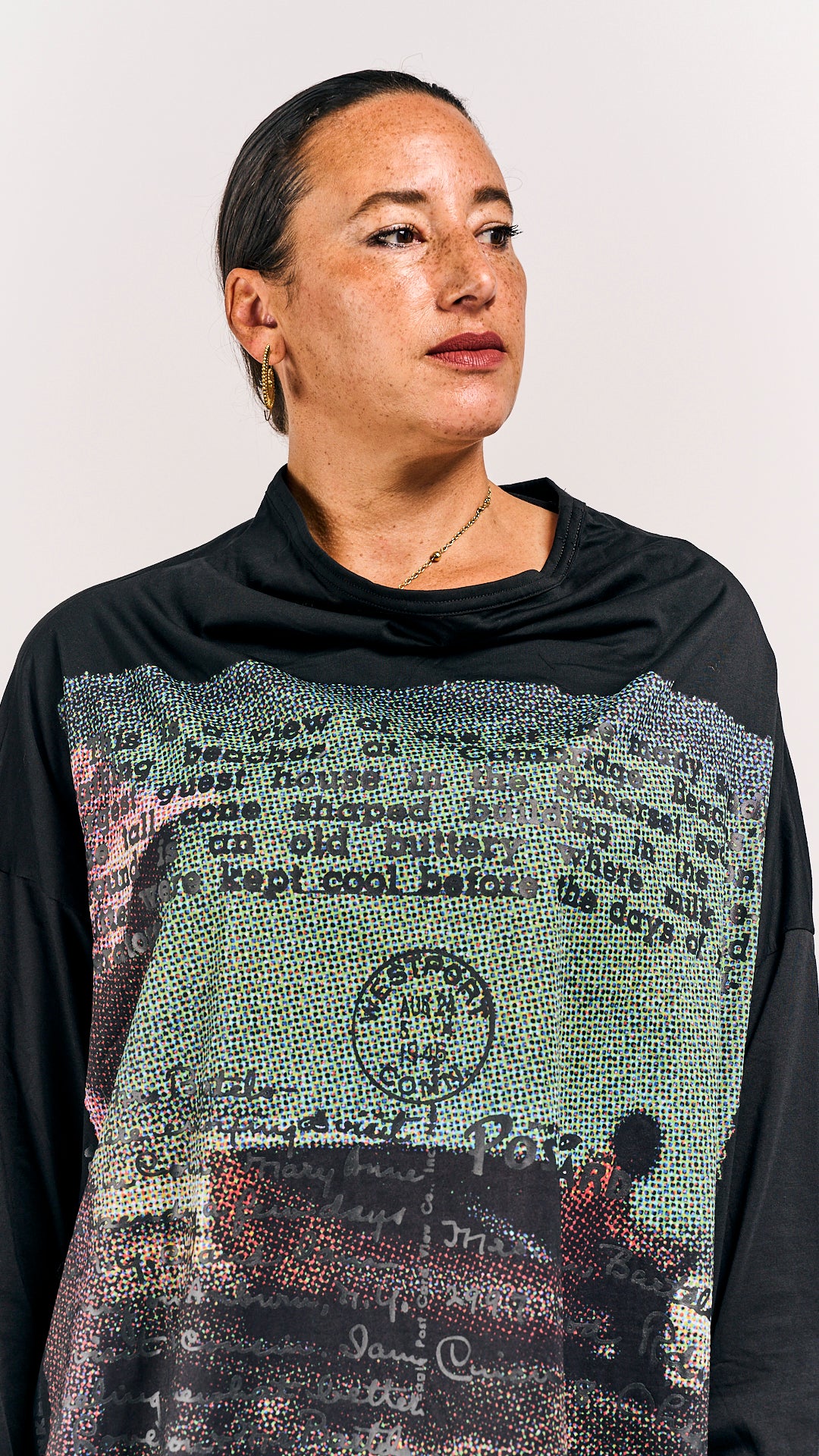 Rundholz DIP Shirt Waikiki Black Print
