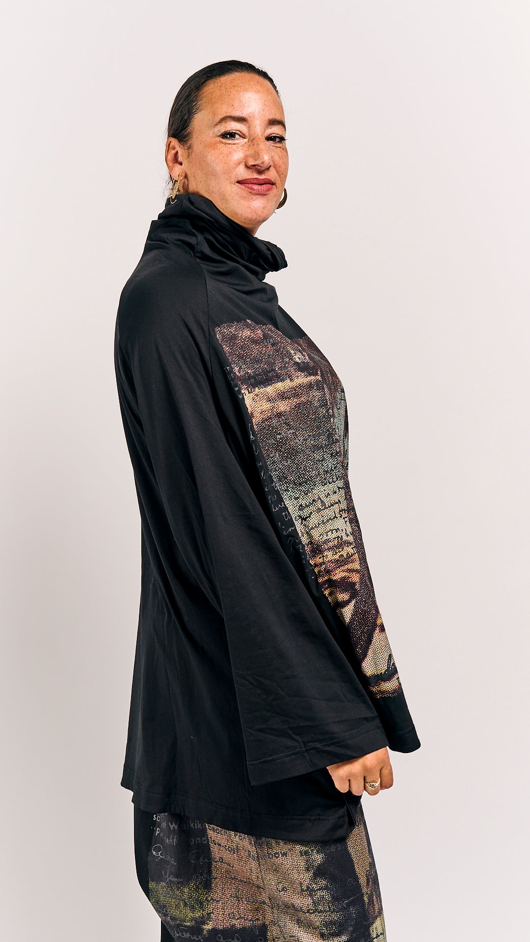 Rundholz DIP Shirt Waikiki Black Print
