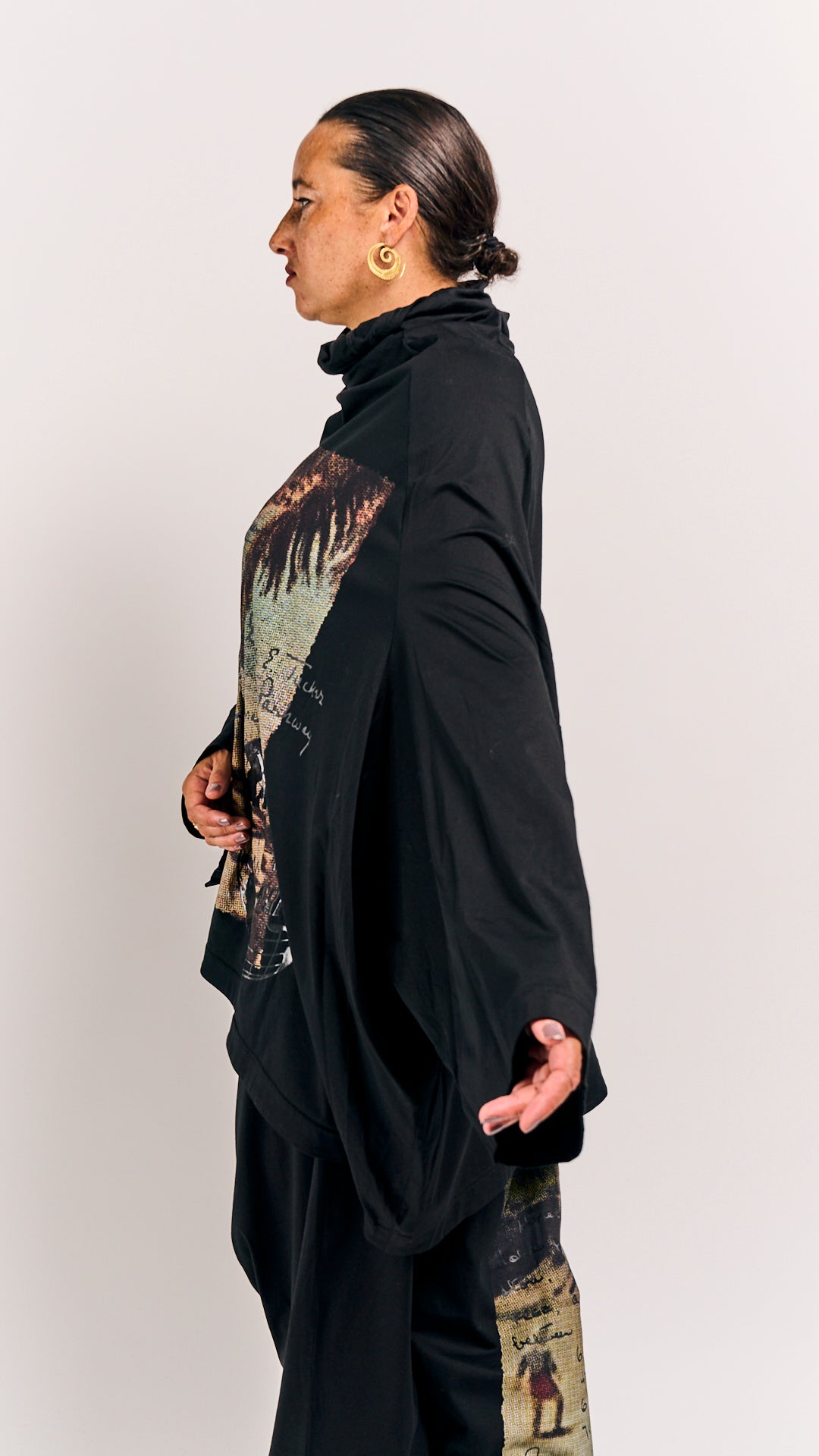 Rundholz DIP Shirt Waikiki Black Print