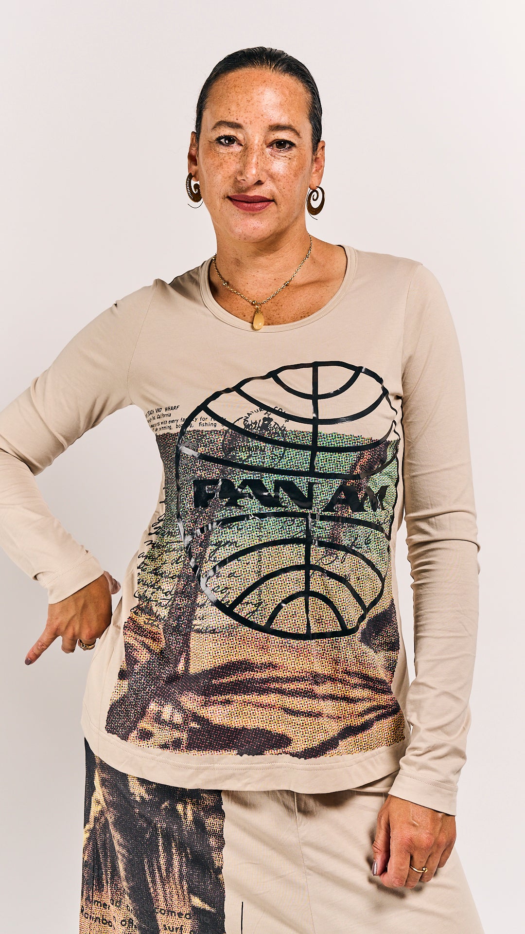 Rundholz DIP Shirt Waikiki Sand Print