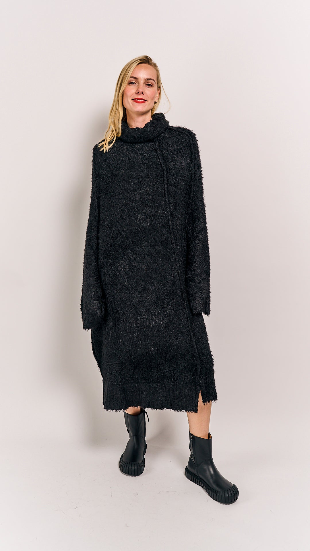 Rundholz Mainline Silk Dress Black