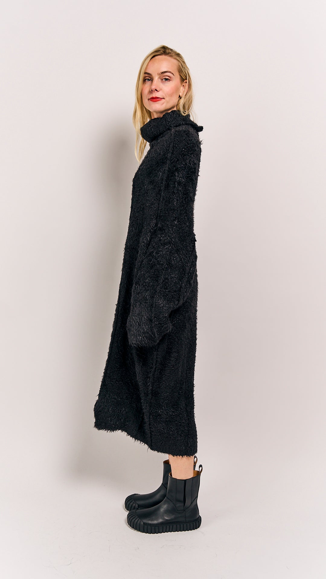 Rundholz Mainline Silk Dress Black
