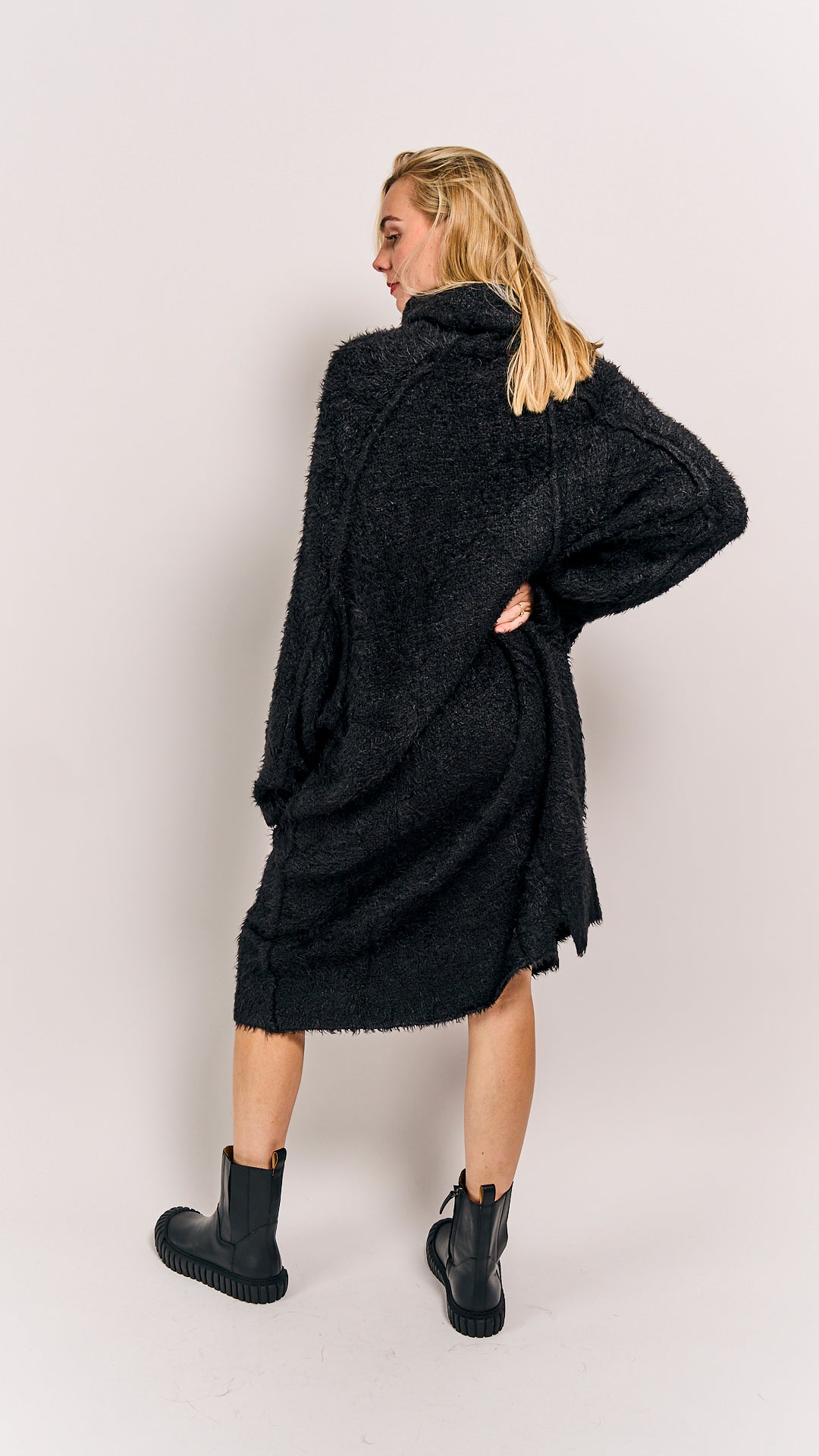 Rundholz Mainline Silk Dress Black