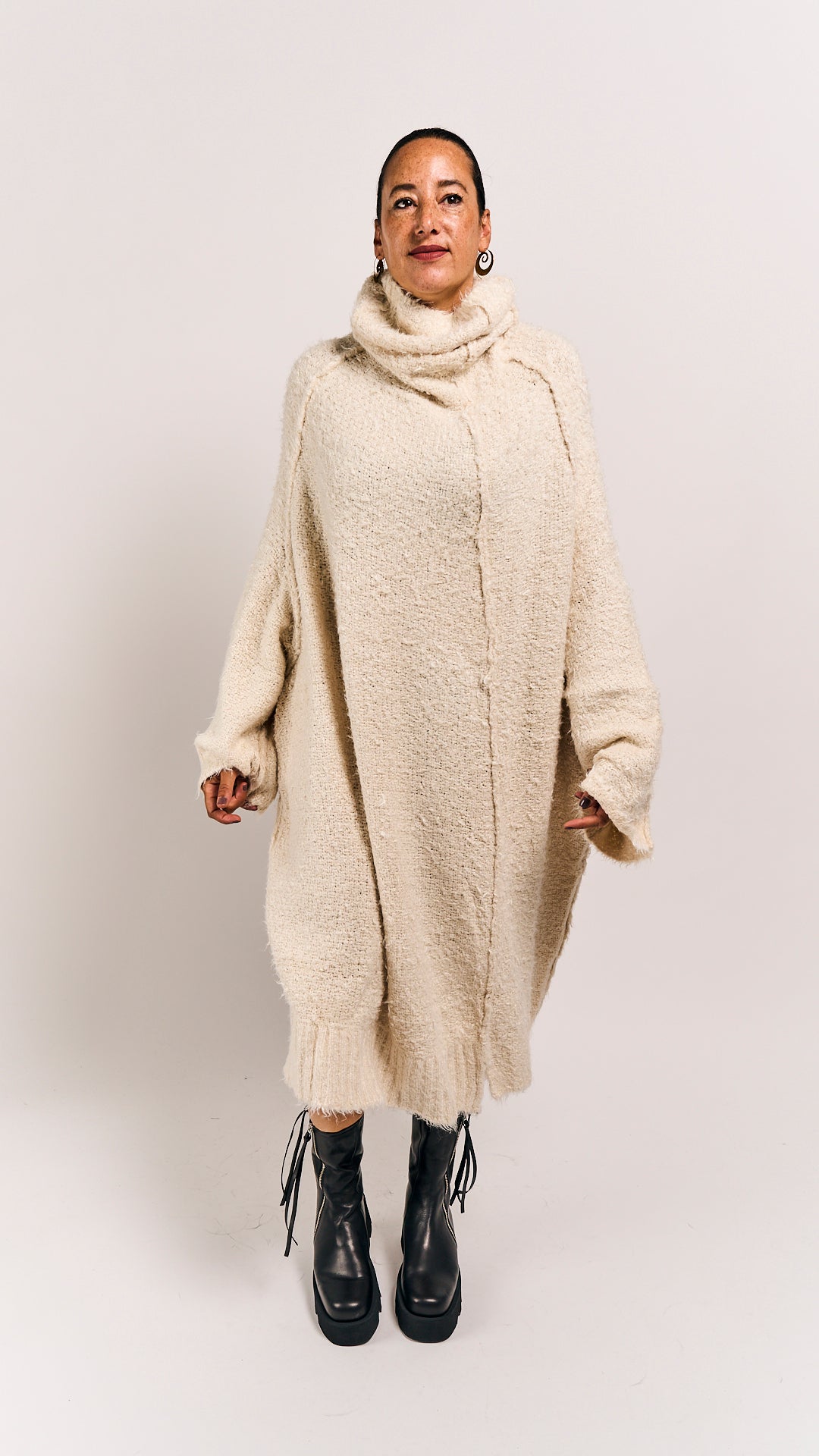 Rundholz Mainline Silk Dress Bone