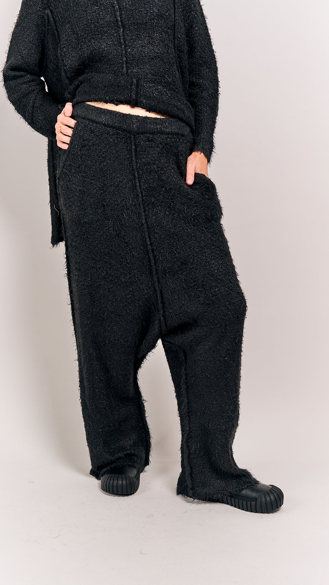 Rundholz Mainline Silk Trousers Black