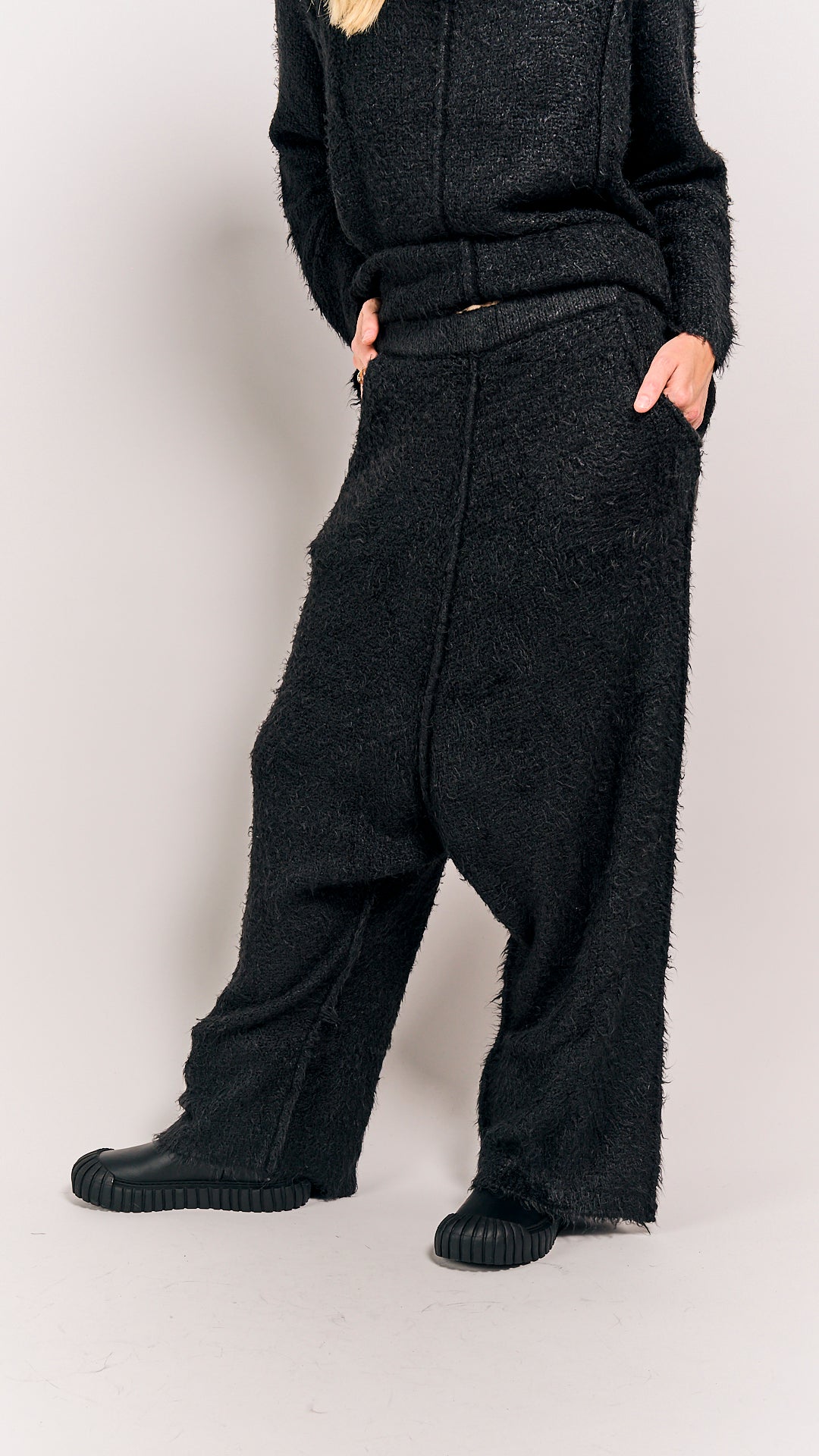Rundholz Mainline Silk Trousers Black