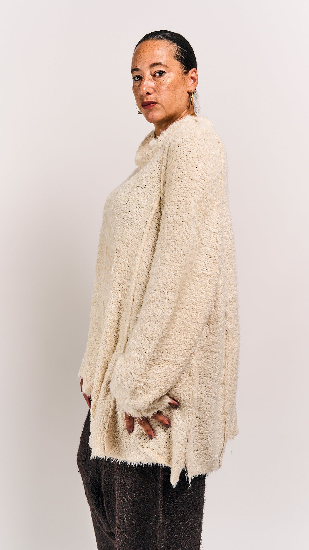 Rundholz Mainline Silk Pullover Bone
