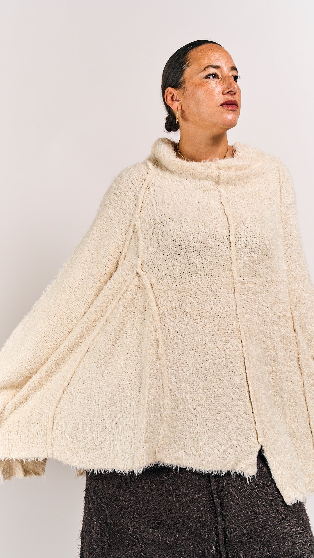 Rundholz Mainline Silk Pullover Bone