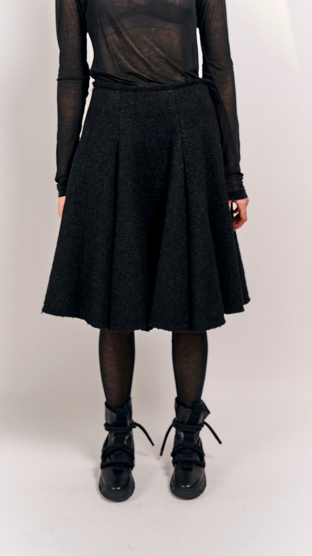 Rundholz Mainline Skirt Black Melange
