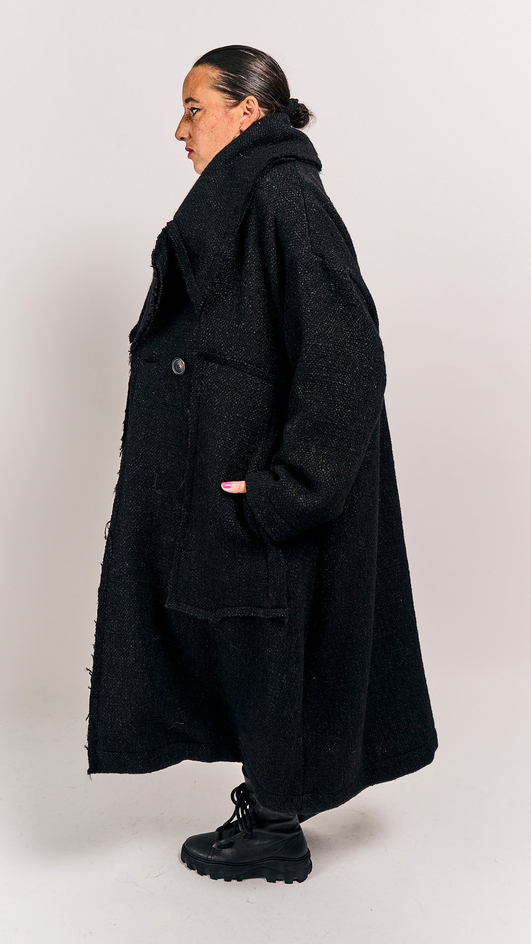 Rundholz Mainline Coat Black Melange