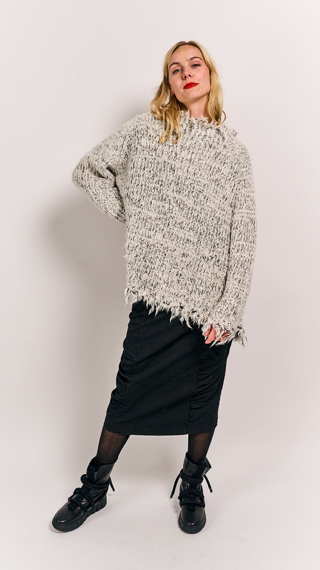 Rundholz Mainline Pullover LT Bone Melange