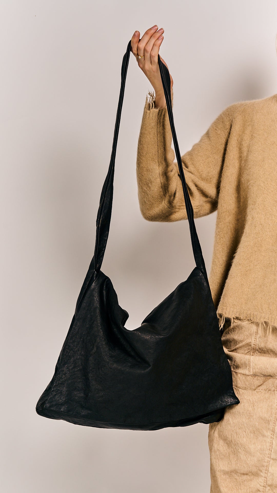 Rundholz Mainline Leather Bag Black