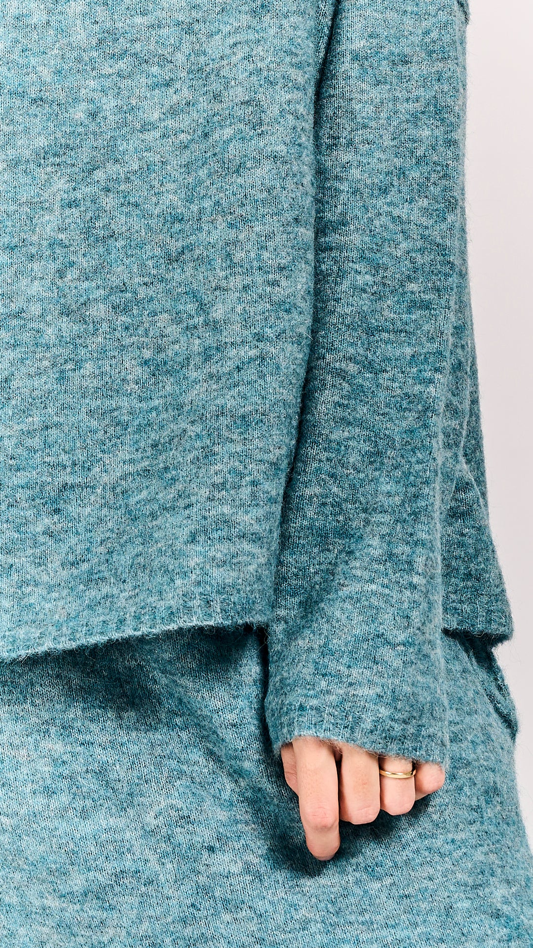 Rundholz DIP Pullover Lagoon Melange