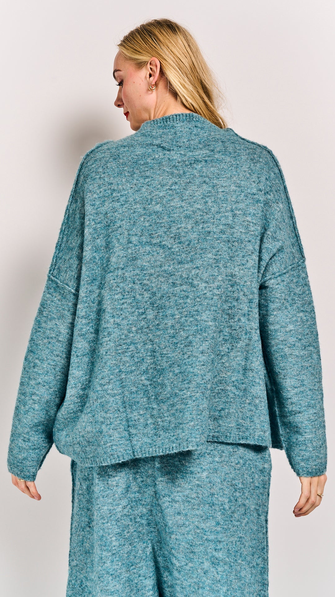 Rundholz DIP Pullover Lagoon Melange