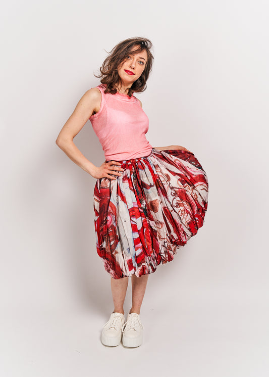 Rundholz Mainline  Skirt Rose Allover