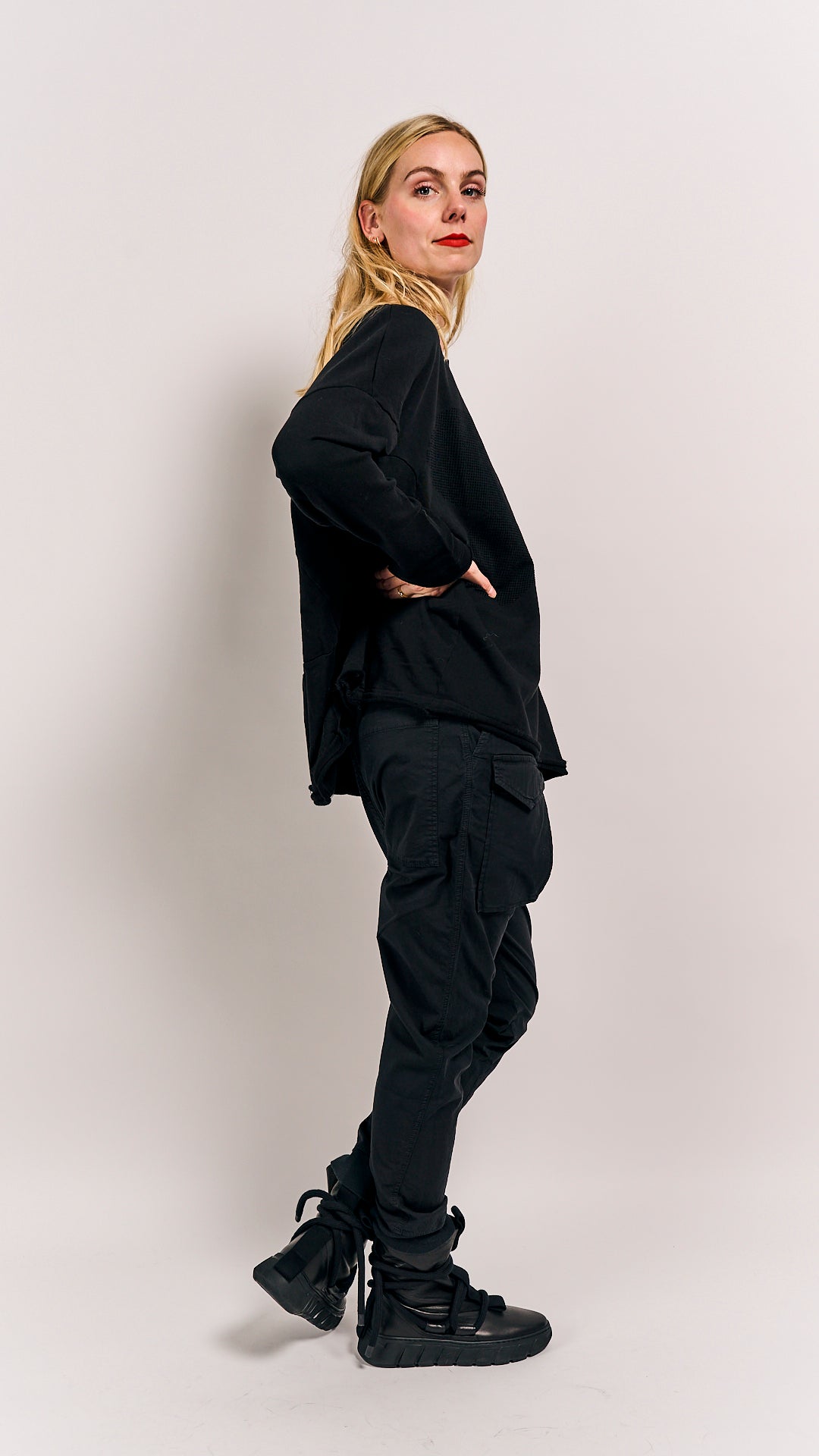 Rundholz Black Label Pullover Black Blackflock