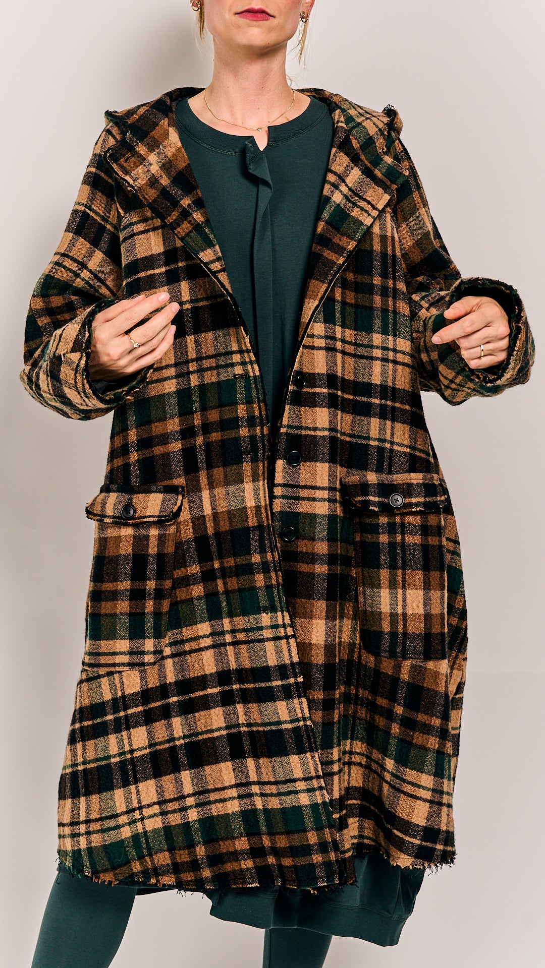 Rundholz Black Label Coat Forest Check