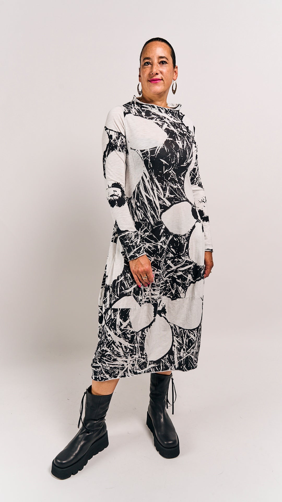 Rundholz Black Label Dress Offwhite Print