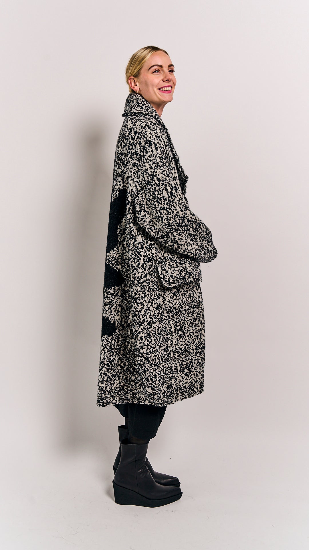 Rundholz Mainline Coat Bone Jacquard
