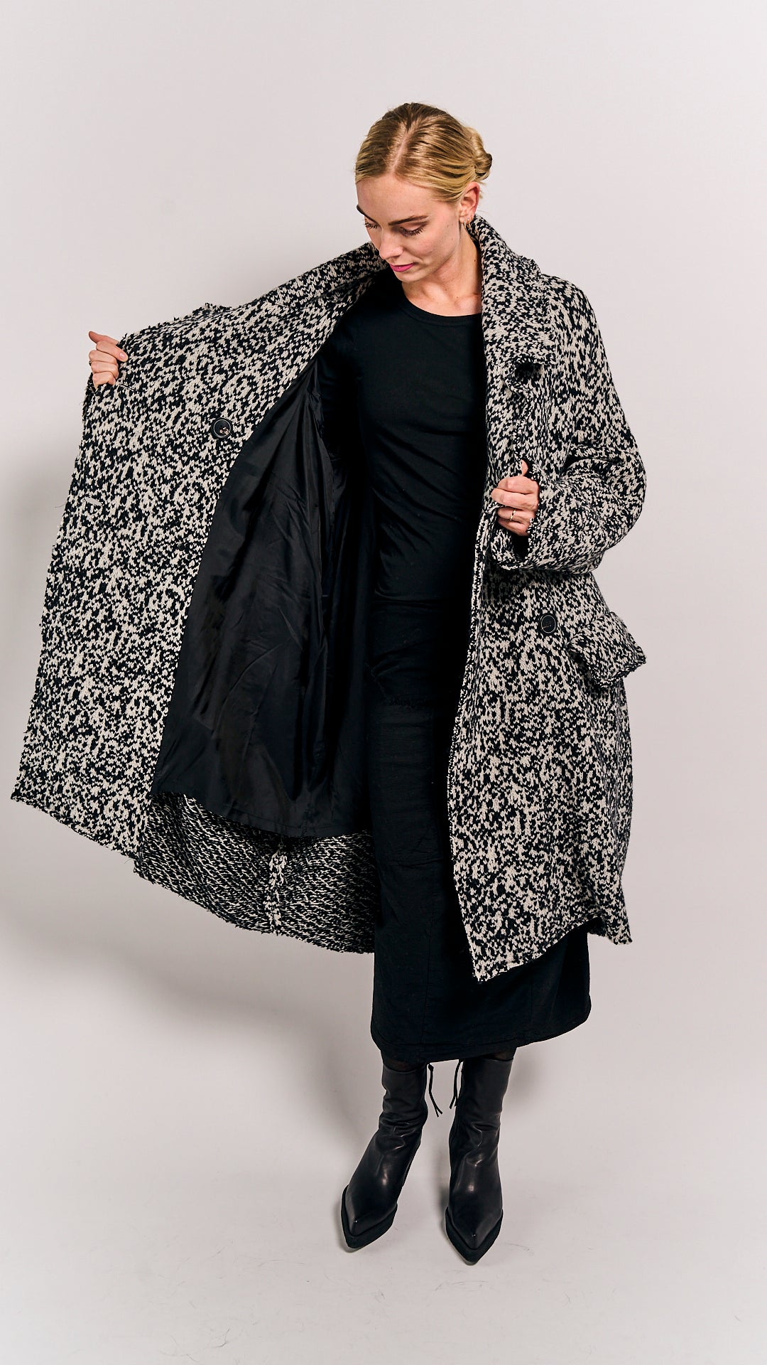 Rundholz Mainline Coat Bone Jacquard