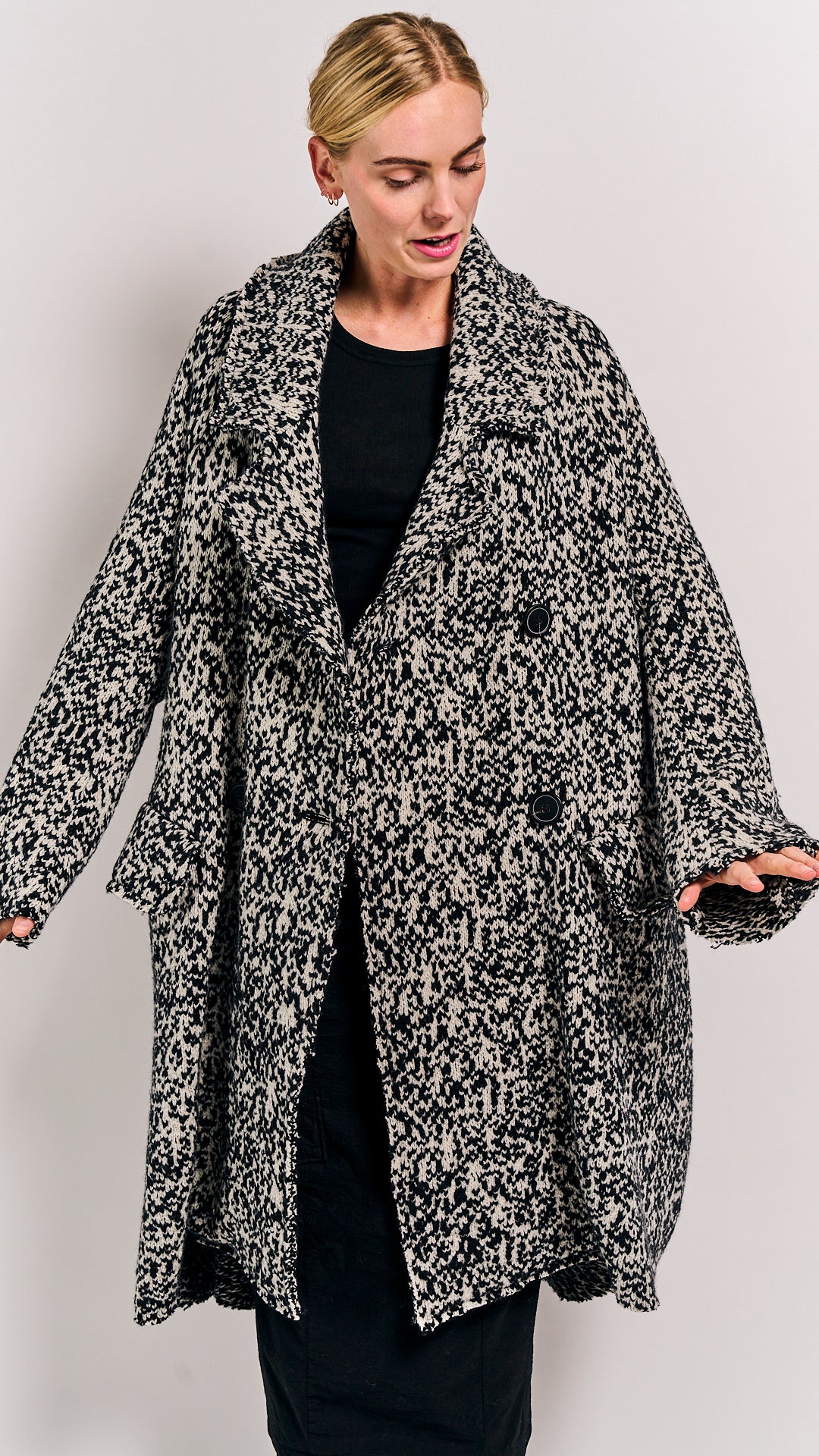 Rundholz Mainline Coat Bone Jacquard