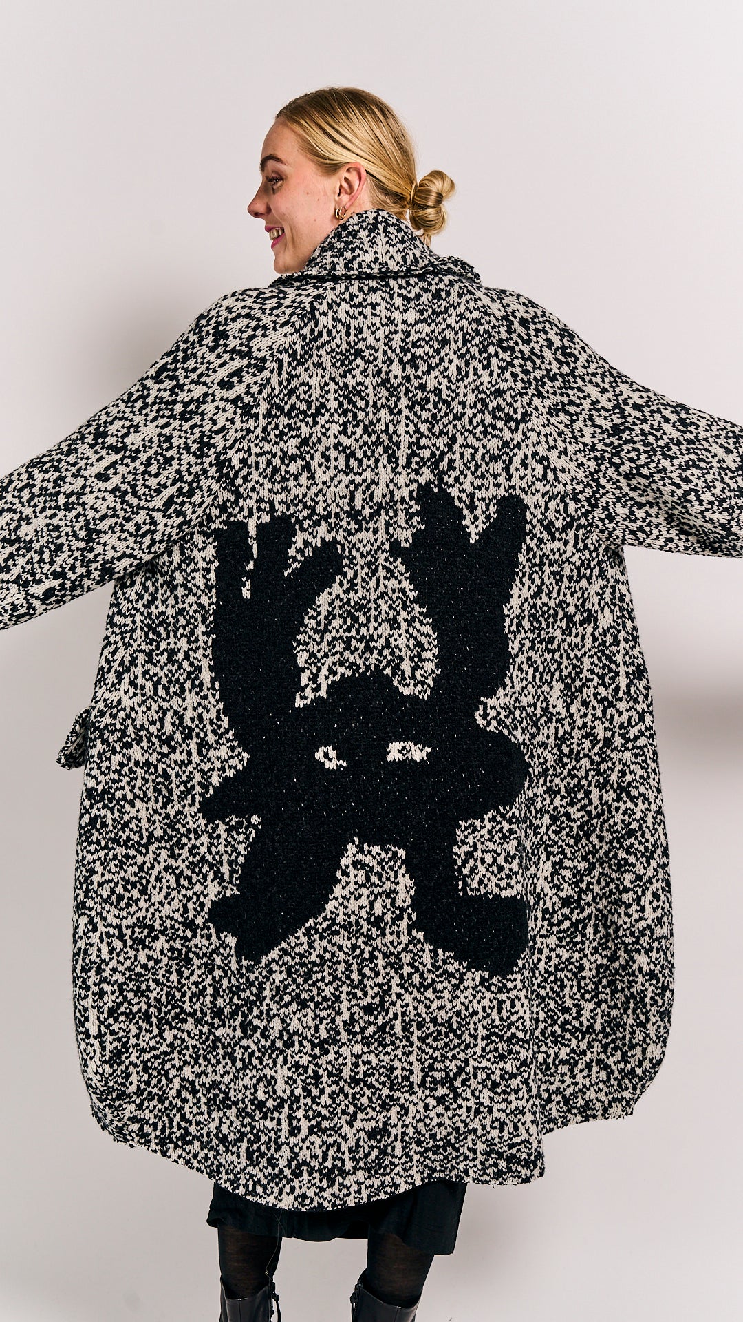 Rundholz Mainline Coat Bone Jacquard