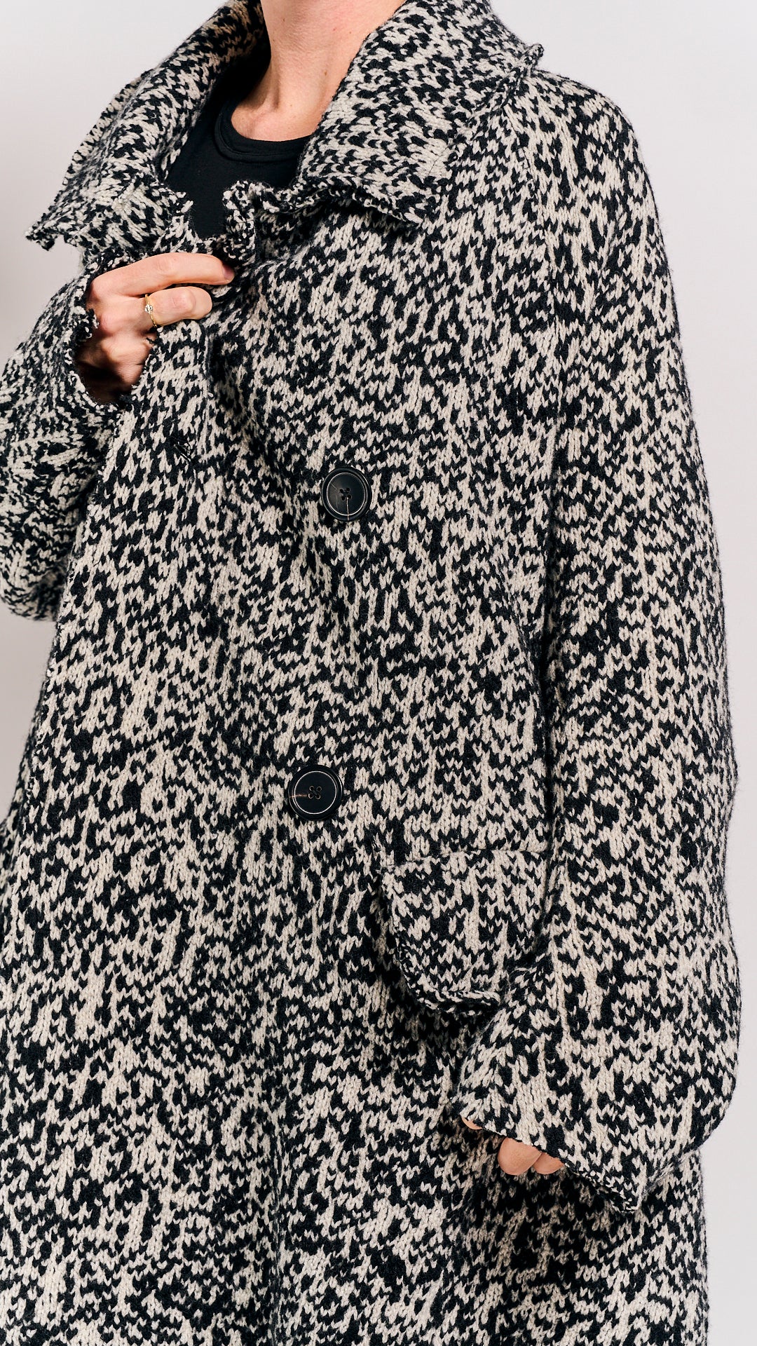 Rundholz Mainline Coat Bone Jacquard