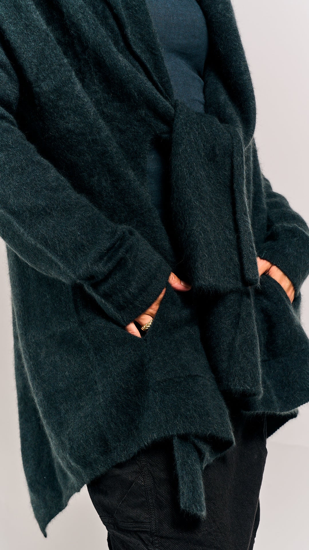 Rundholz Mainline Racoon Cardigan Petrol