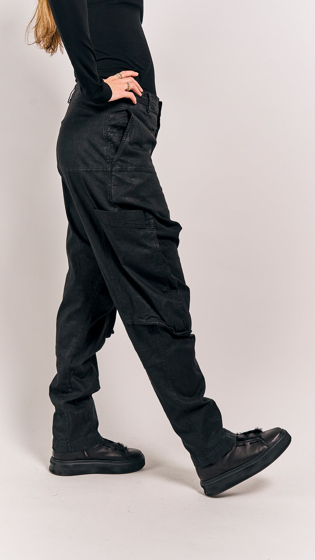 Rundholz Mainline Trousers Black Gloss