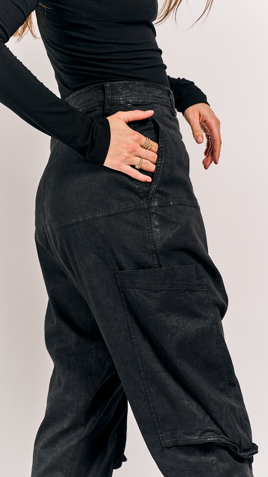 Rundholz Mainline Trousers Black Gloss