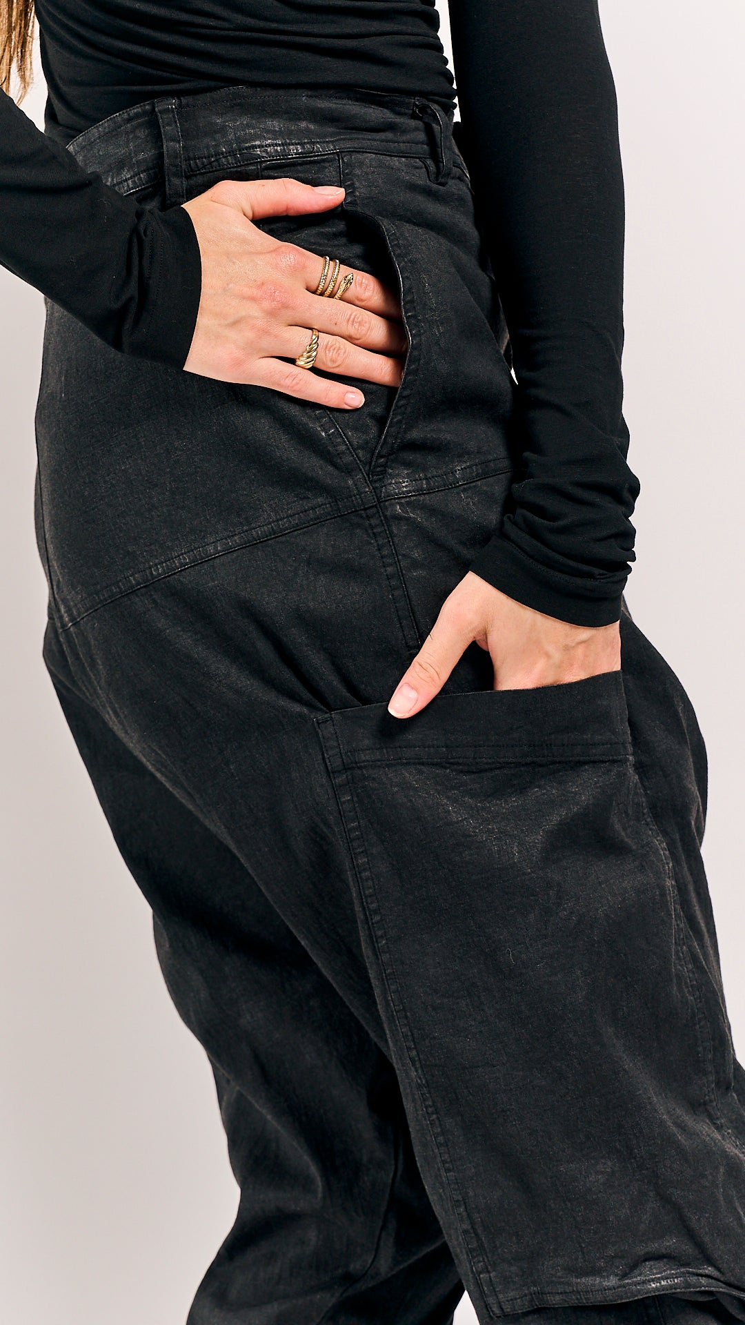 Rundholz Mainline Trousers Black Gloss