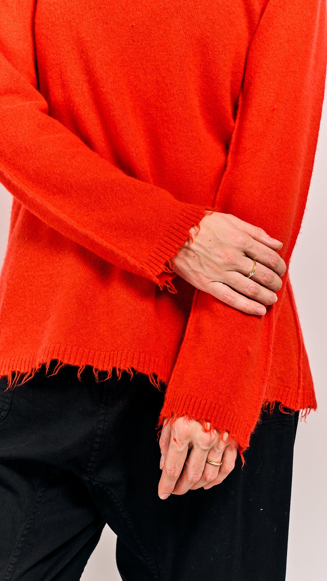 Rundholz DIP Pullover Mandarine