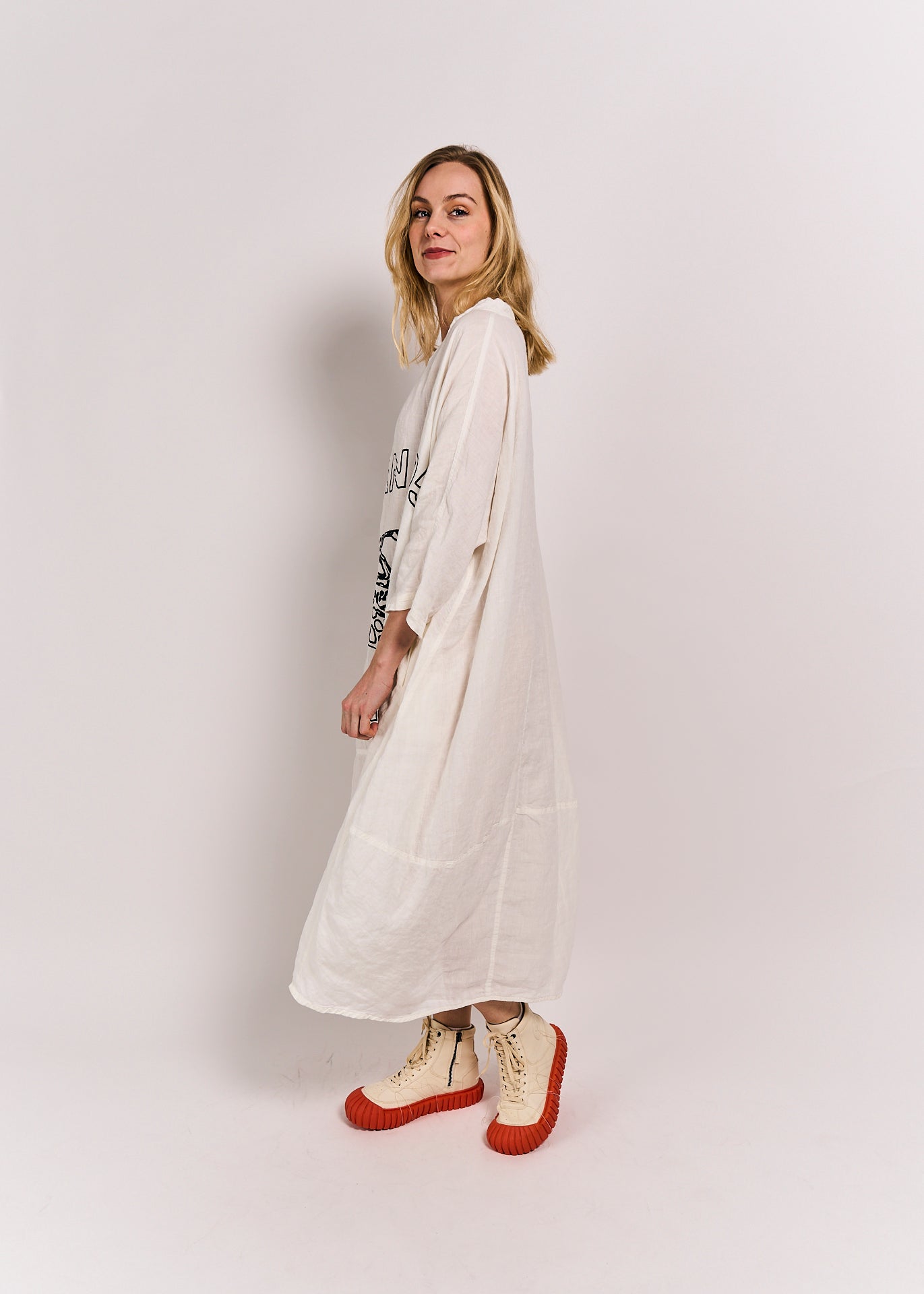 Rundholz Black Label Dress Offwhite Turtle Print