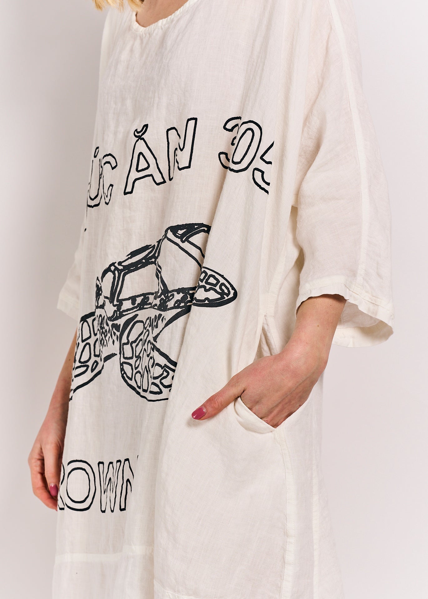 Rundholz Black Label Dress Offwhite Turtle Print