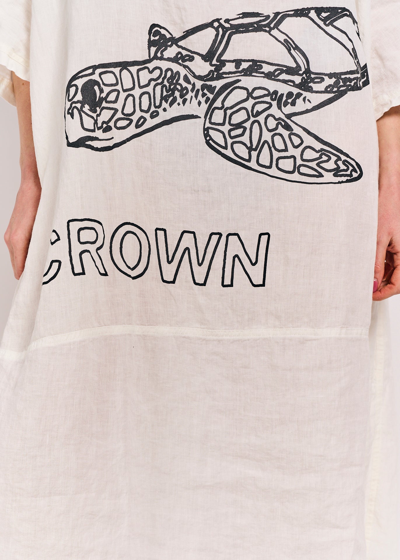 Rundholz Black Label Dress Offwhite Turtle Print
