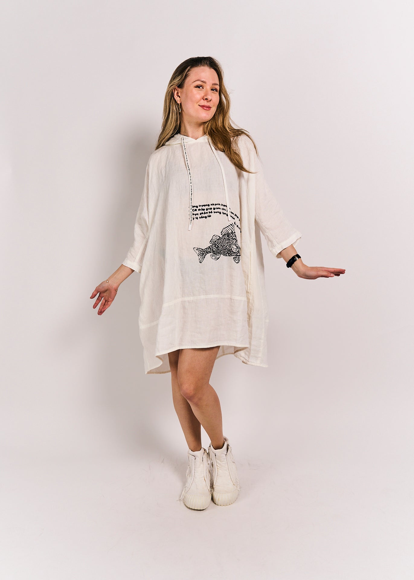 Rundholz Black Label Dress Offwhite Print